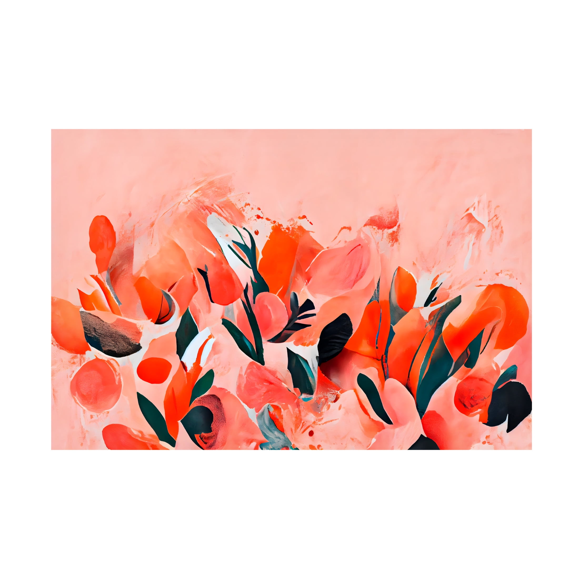 Canvas Wall Art - Treechild 'Wild Tulips' Wall Art for Living Room, Bedroom, or Office D?cor by Trademark Fine Art - 32 x 22 Inches
