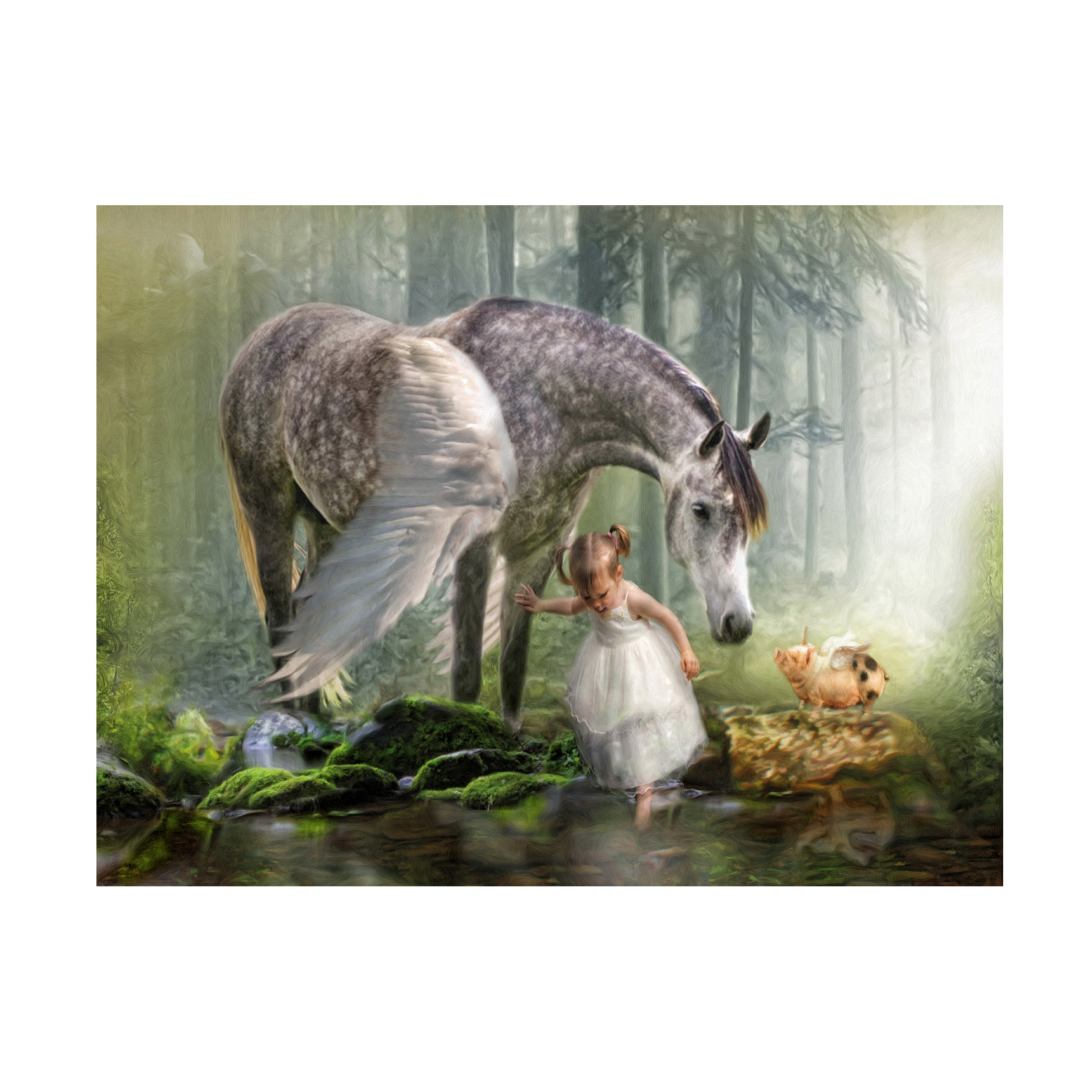 Canvas Wall Art - Trudi Simmonds 'Special Friends' Wall Art for Living Room, Bedroom, or Office Décor by Trademark Fine Art - 24 x 18 Inches