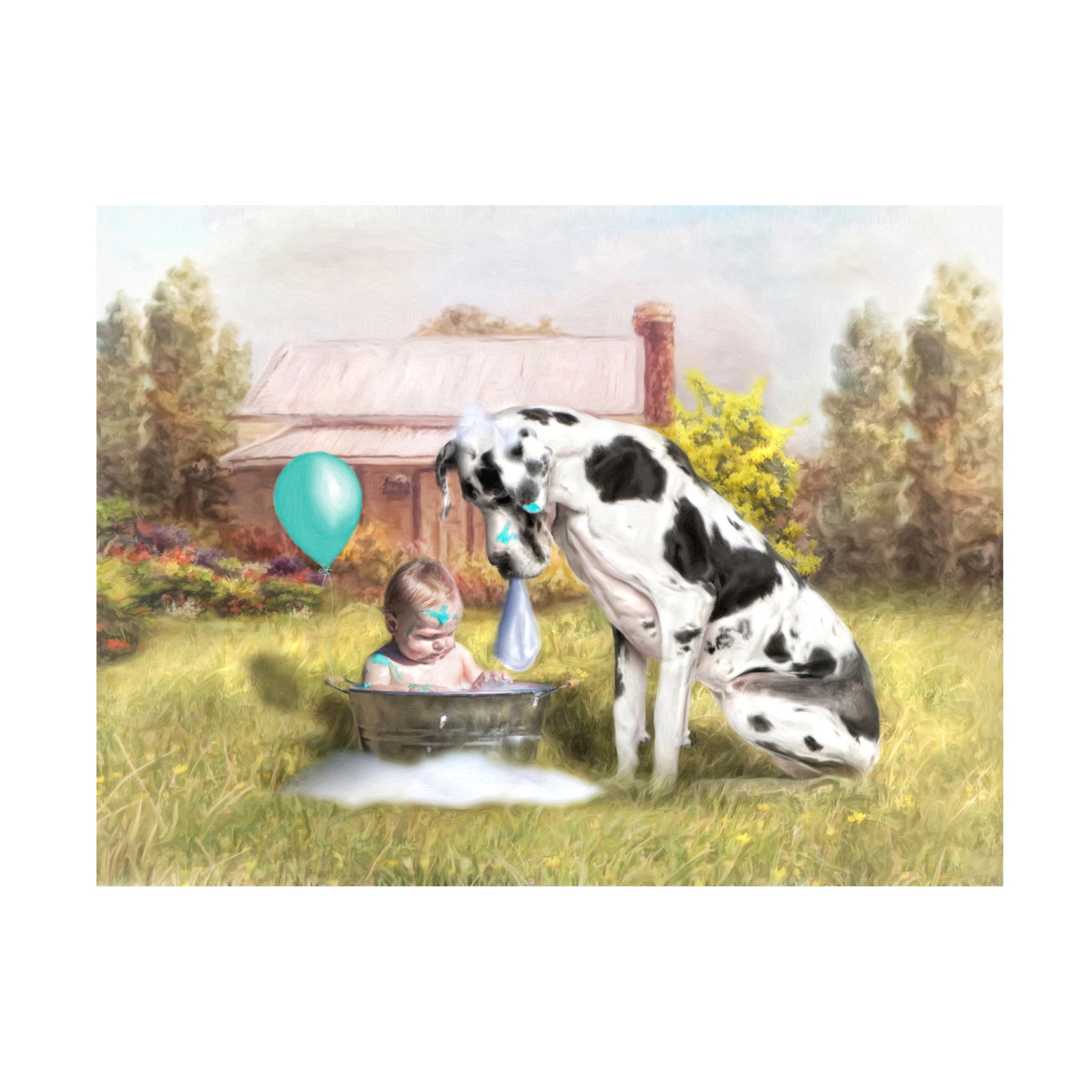 Canvas Wall Art - Trudi Simmonds 'The Nanny' Wall Art for Living Room, Bedroom, or Office Décor by Trademark Fine Art - 19 x 14 Inches