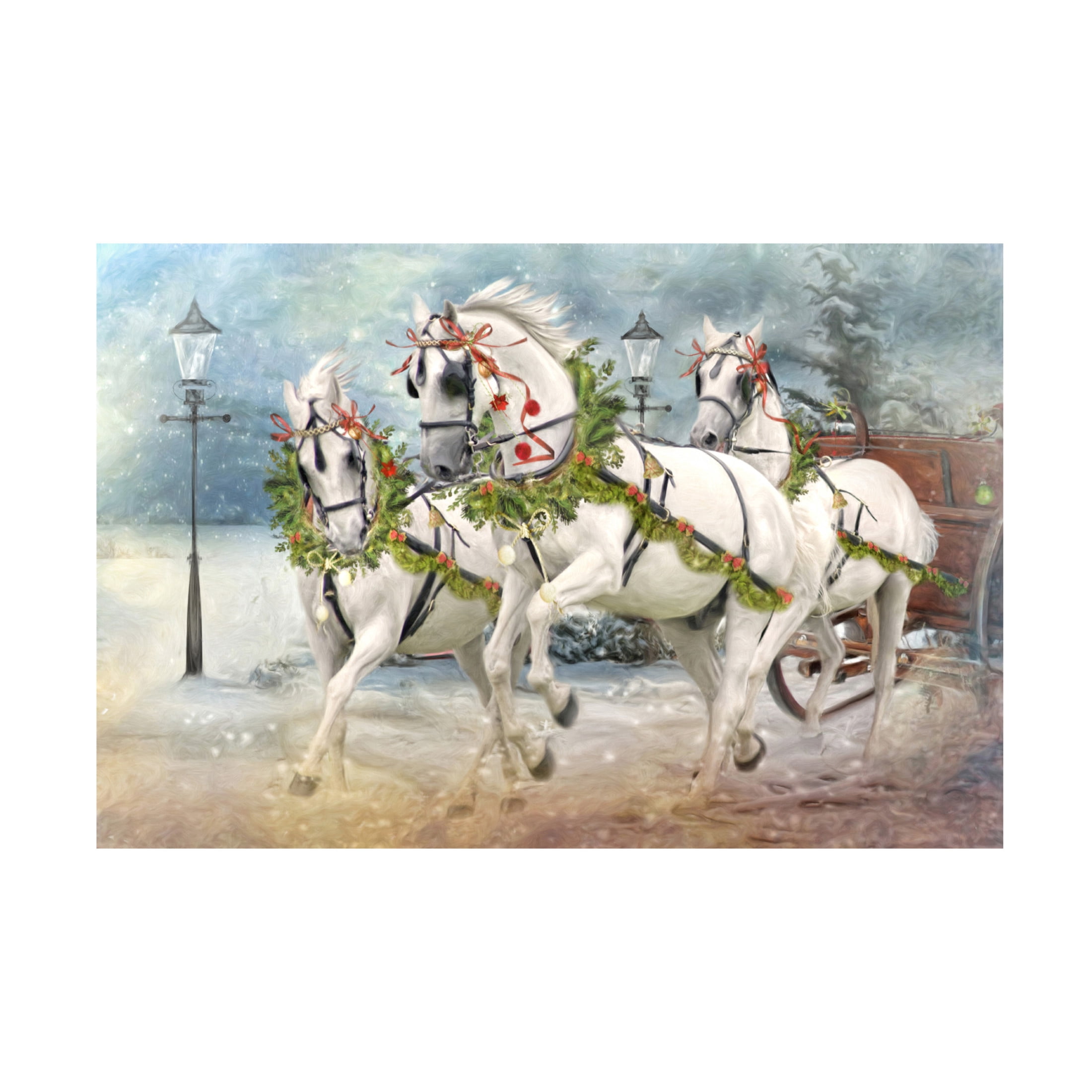 Canvas Wall Art - Trudi Simmonds 'Tis The Season' Wall Art for Living Room, Bedroom, or Office Décor by Trademark Fine Art - 24 x 16 Inches