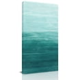 thumbnail image 1 of Canvas Wall Art, Turquoise Ombre Framed Canvas Prints for Hallway Bedroom, Modern Abstract Art Ocean Oil Painting Oversized Gallery Wrapped Wall Decor for Home Office, Gifts, 24"x48" Ship Next Day, 1 of 9