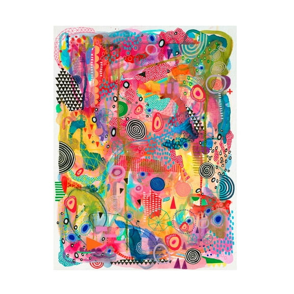 Canvas Wall Art - Van Dam Art 'Fairground Coaster' Wall Art for Living Room, Bedroom, or Office Décor by Trademark Fine Art - 14 x 19 Inches