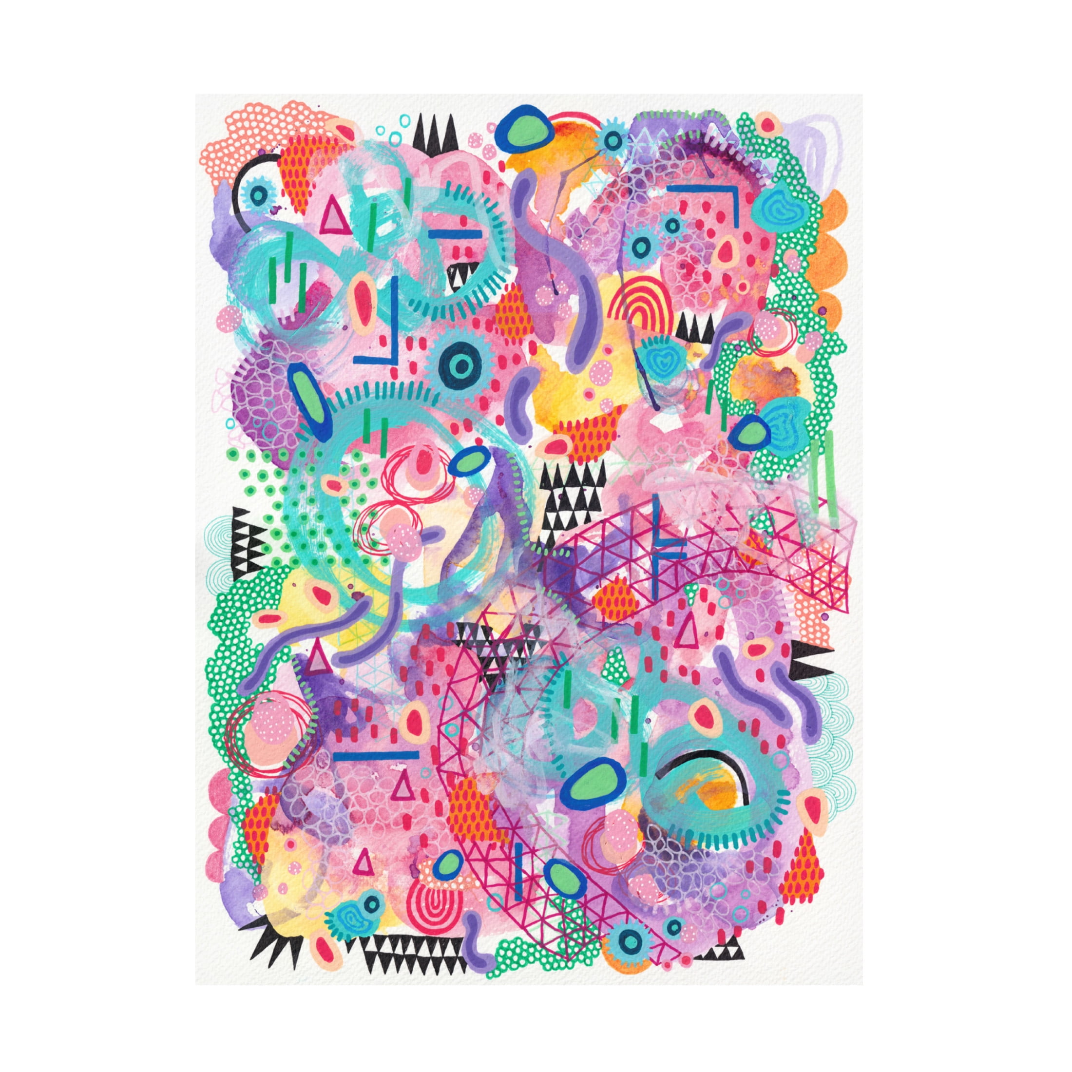 Canvas Wall Art - Van Dam Art 'Kool Grape' Wall Art for Living Room, Bedroom, or Office Décor by Trademark Fine Art - 35 x 47 Inches