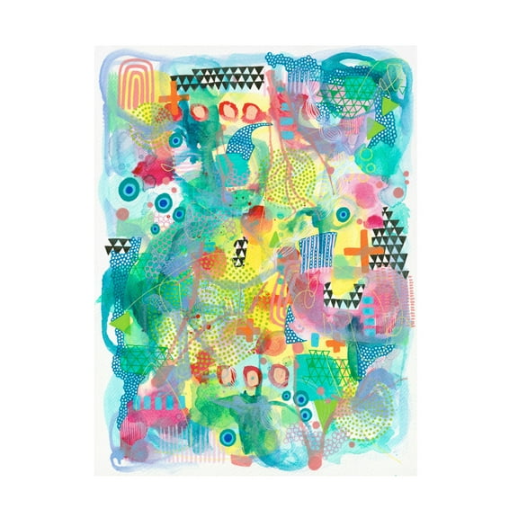 Canvas Wall Art - Van Dam Art 'Lemonade Stand' Wall Art for Living Room, Bedroom, or Office Décor by Trademark Fine Art - 14 x 19 Inches