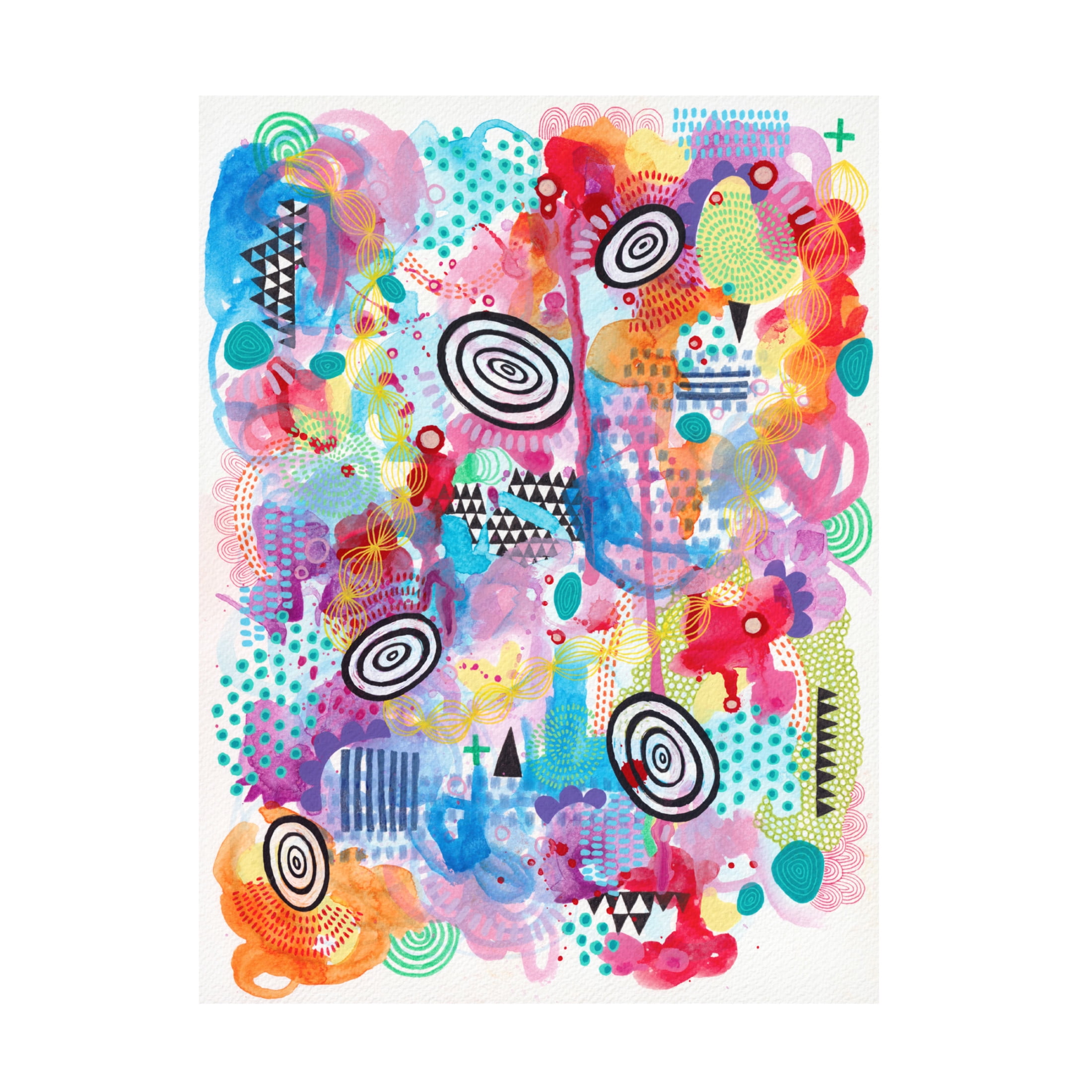 Canvas Wall Art - Van Dam Art 'Retro Spinner' Wall Art for Living Room, Bedroom, or Office Décor by Trademark Fine Art - 14 x 19 Inches