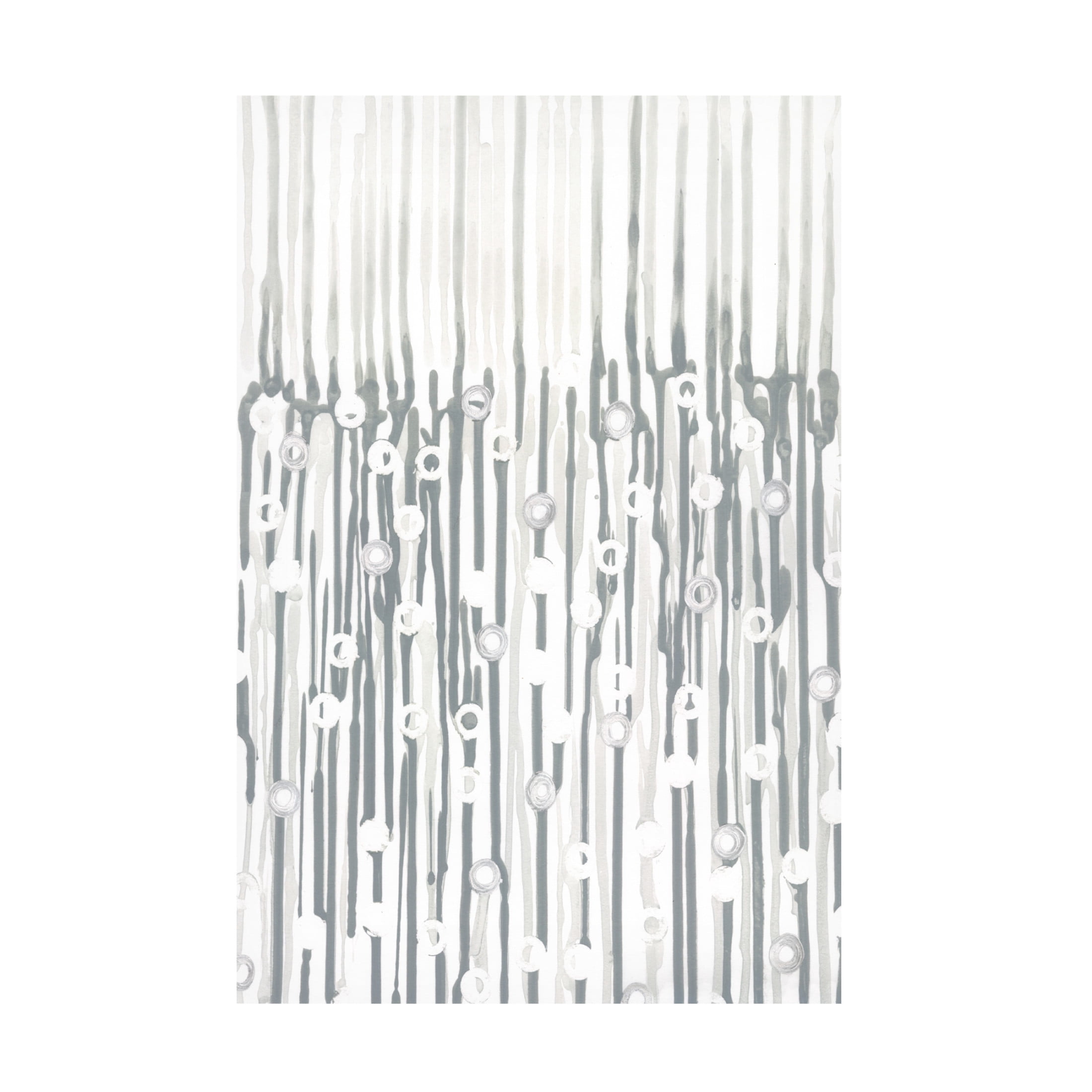 Canvas Wall Art - Vanna Lam 'Silver Rain I' Wall Art for Living Room, Bedroom, or Office Décor by Trademark Fine Art - 22 x 32 Inches