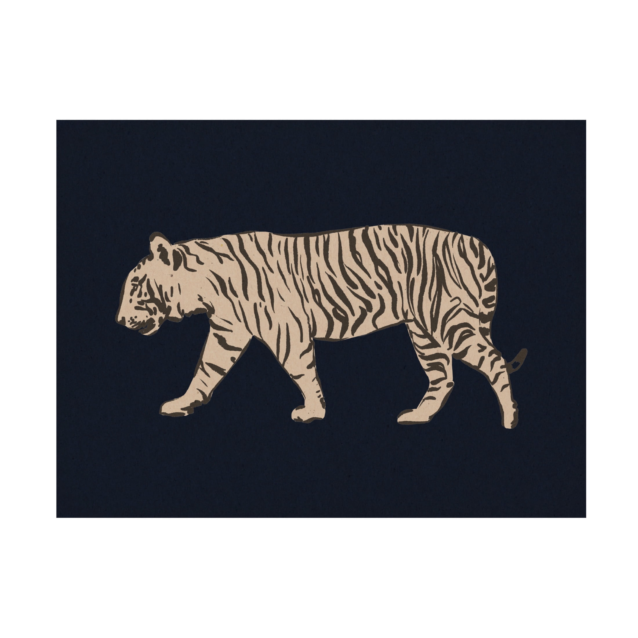 Canvas Wall Art - Victoria Barnes 'Big Jungle Cats II' Wall Art for Living Room, Bedroom, or Office Décor by Trademark Fine Art - 47 x 35 Inches