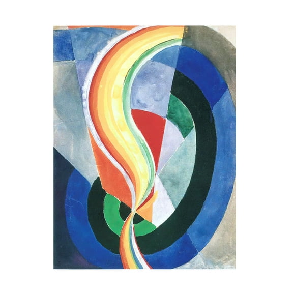 Canvas Wall Art - Vintage Apple Collection 'Helice Robert Delaunay' Wall Art for Living Room, Bedroom, or Office Décor by Trademark Fine Art - 14 x 19 Inches