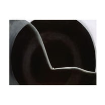 Canvas Wall Art - Vintage Apple Collection 'Okeefe Black Abstraction' Wall Art for Living Room, Bedroom, or Office Décor by Trademark Fine Art - 19 x 14 Inches