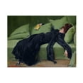thumbnail image 1 of Canvas Wall Art - Vintage Lavoie 'Decadent Young Woman After The Dance Ramon Casas 1899' Wall Art for Living Room, Bedroom, or Office Décor by Trademark Fine Art - 19 x 14 Inches, 1 of 4