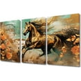 thumbnail image 1 of Canvas Wall Art White Brown Horse Canvas Pictures Wall Decor Farmhouse Animals Canvas Painting Rustic Artwork Canvas Prints Living Room Bedroom Bathroom Office Home Wall Decoration Unframed, 1 of 6