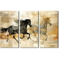 thumbnail image 1 of Canvas Wall Art White Brown Horse Canvas Pictures Wall Decor Farmhouse Animals Canvas Painting Rustic Artwork Canvas Prints Living Room Bedroom Bathroom Office Home Wall Decoration Unframed, 1 of 6