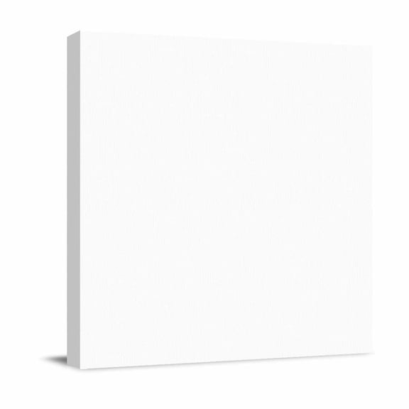 Canvas Wall Art, White Framed Canvas Prints for Bedroom Office, Modern Simple White Backdrop Large Gallery Wrapped Wall Decor for Home Office, Gifts, 16"x16" Ship Next Day