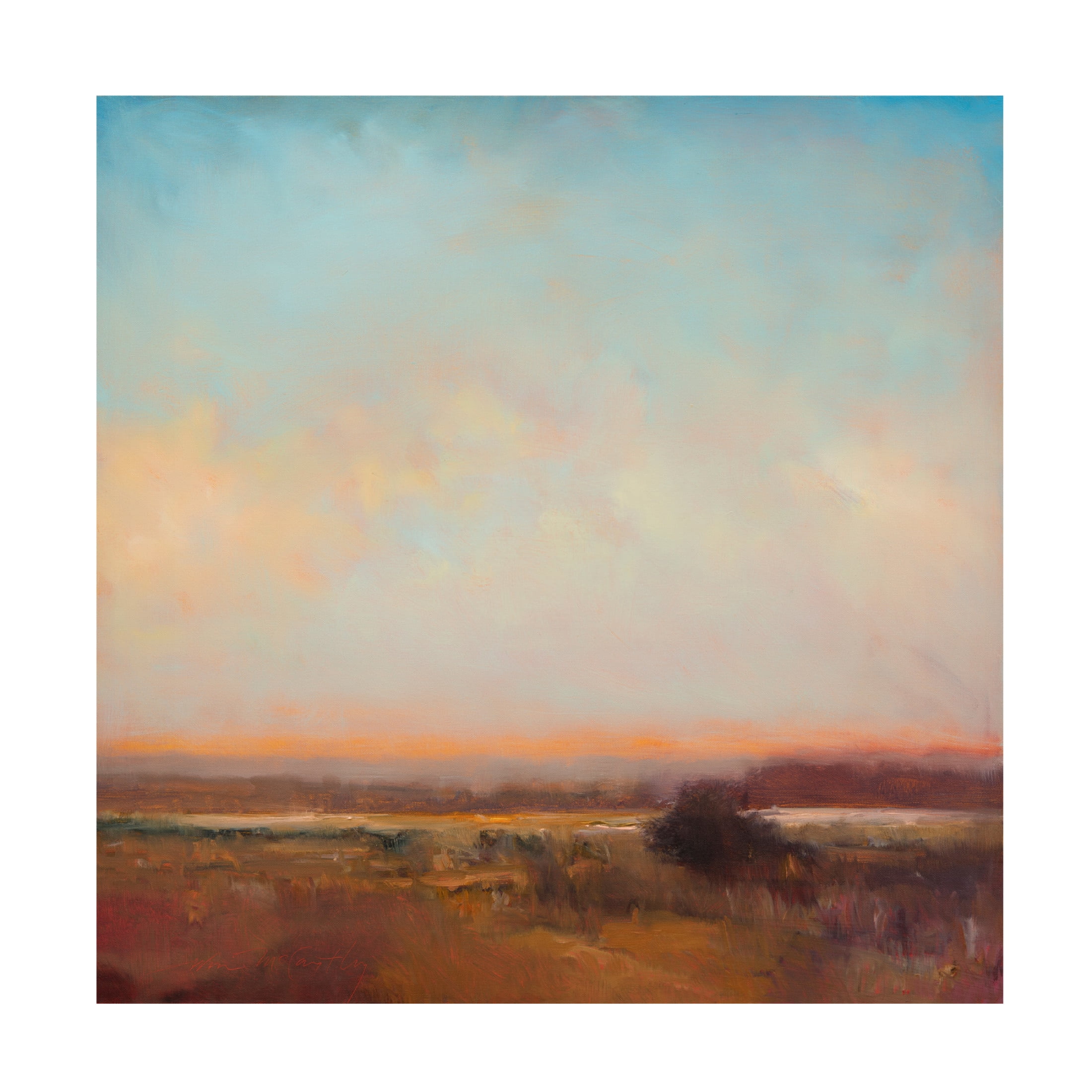 Canvas Wall Art - William McCarthy 'Evening Song' Wall Art for Living Room, Bedroom, or Office Décor by Trademark Fine Art - 24 x 24 Inches