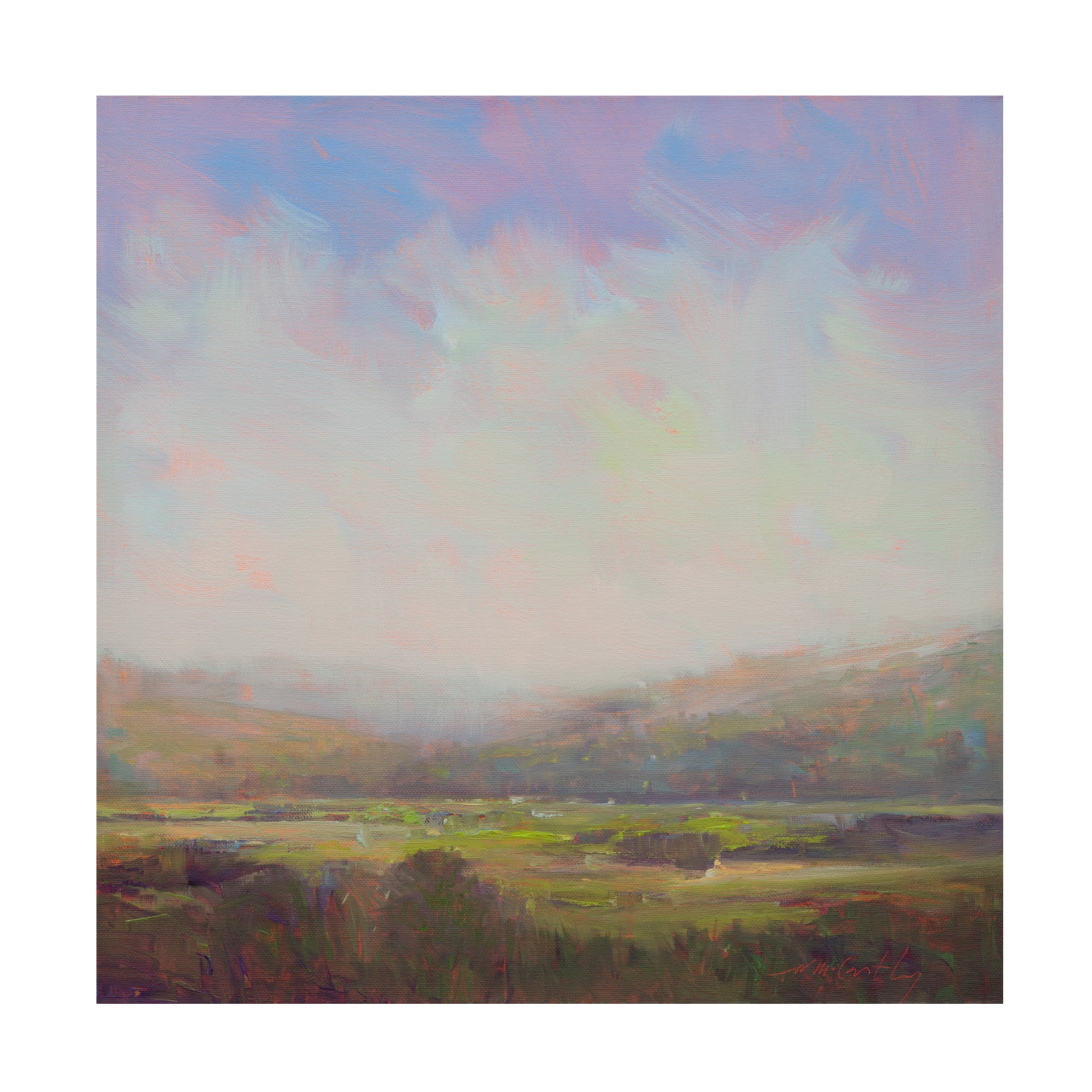 Canvas Wall Art - William McCarthy 'Into The Mystic' Wall Art for Living Room, Bedroom, or Office Décor by Trademark Fine Art - 18 x 18 Inches