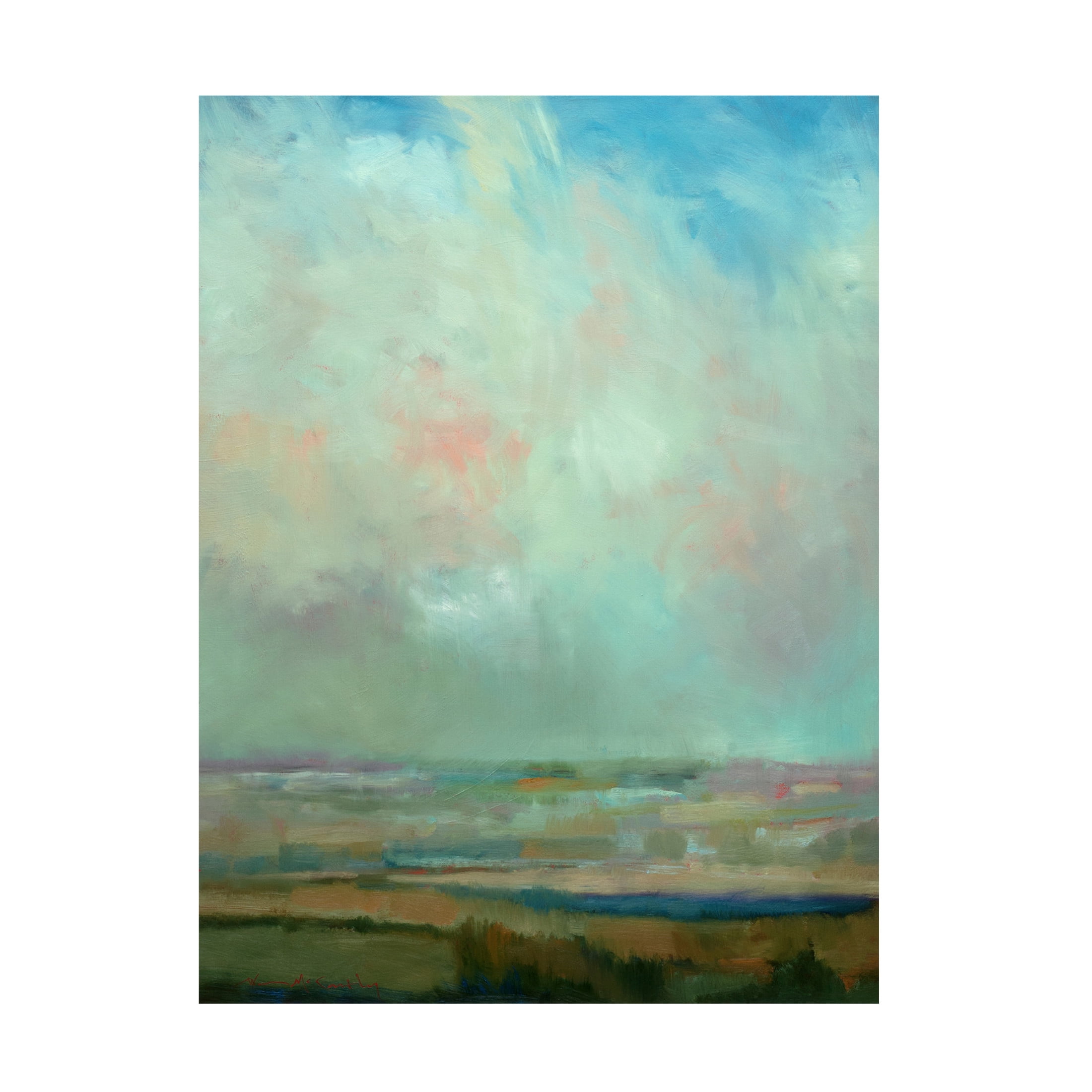 Canvas Wall Art - William McCarthy 'Morning Dew' Wall Art for Living Room, Bedroom, or Office Décor by Trademark Fine Art - 35 x 47 Inches