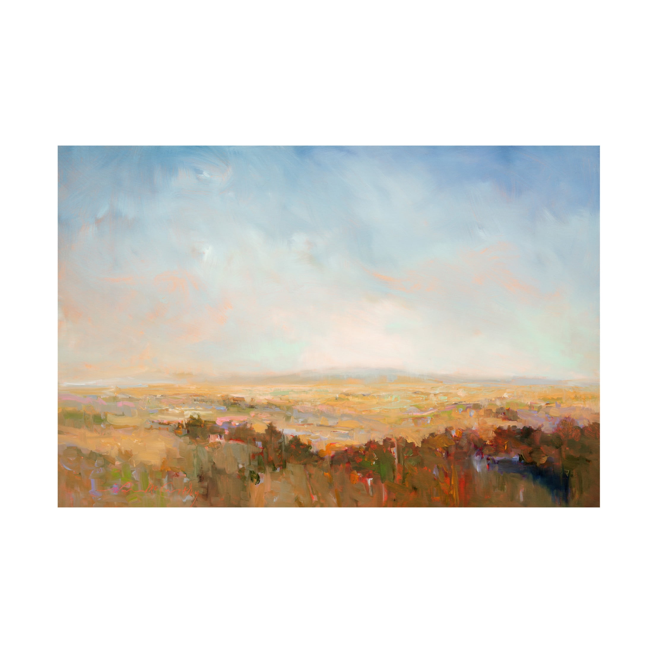 Canvas Wall Art - William McCarthy 'Slice of Water' Wall Art for Living Room, Bedroom, or Office Décor by Trademark Fine Art - 32 x 22 Inches
