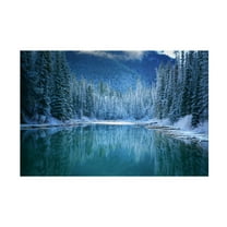 Canvas Wall Art - Yongnan Li 'Wonder Winter Land' Wall Art for Living Room, Bedroom, or Office Décor by Trademark Fine Art - 19 x 12 Inches
