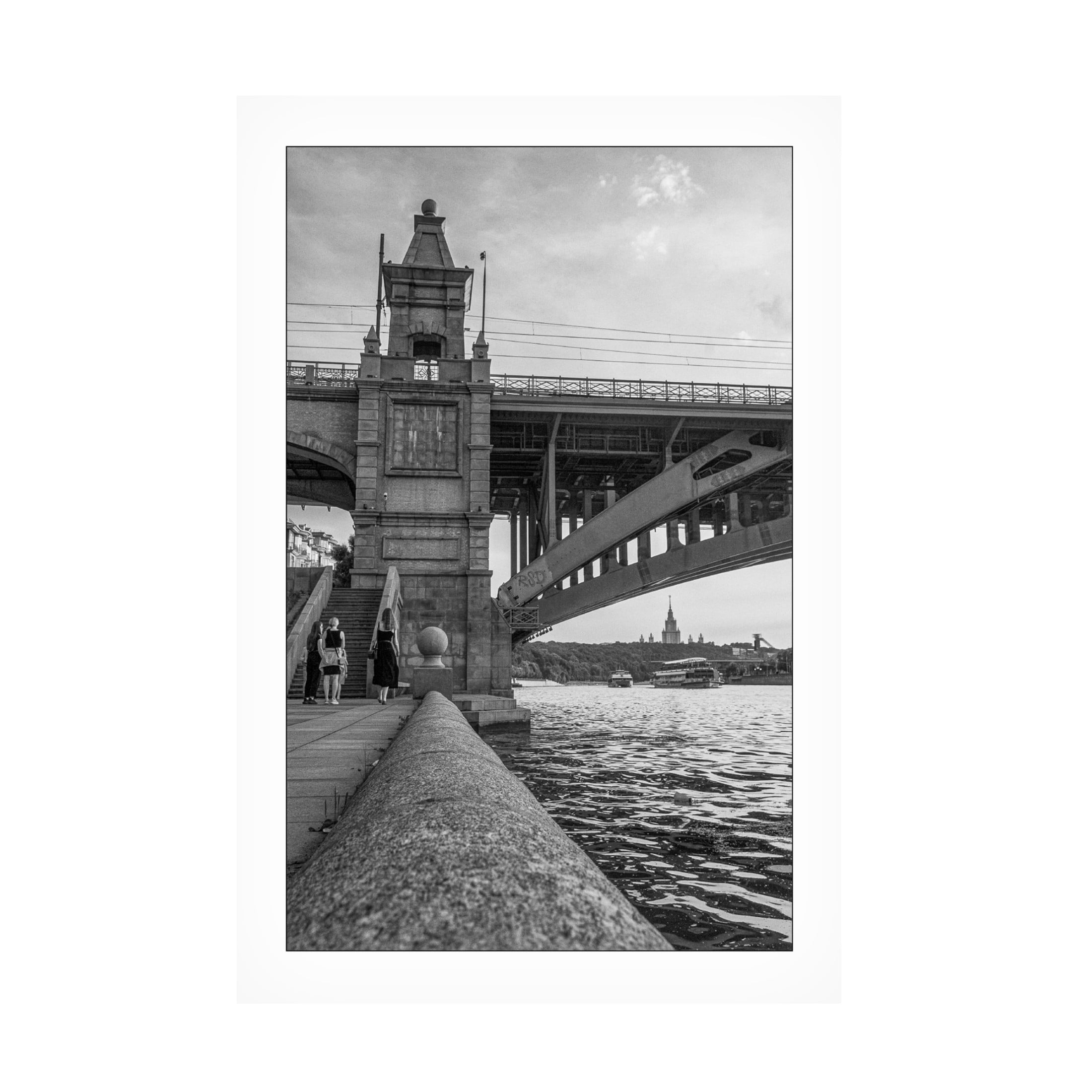 Canvas Wall Art - Yury A Melnikov 'Bridge On The Moskva River 2020' Wall Art for Living Room, Bedroom, or Office Décor by Trademark Fine Art - 16 x 24 Inches