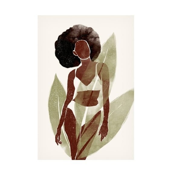 Canvas Wall Art - Yuyu Pont 'Swimsuit I' Wall Art for Living Room, Bedroom, or Office Décor by Trademark Fine Art - 12 x 19 Inches