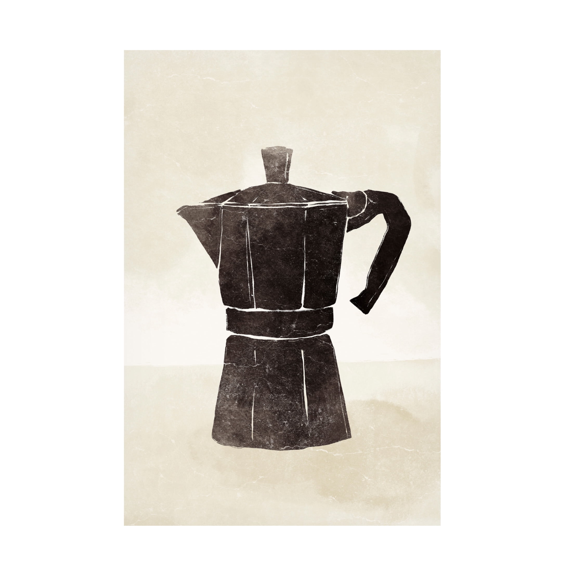 Canvas Wall Art - Yuyu Pont 'Un Cafecito' Wall Art for Living Room, Bedroom, or Office Décor by Trademark Fine Art - 12 x 19 Inches