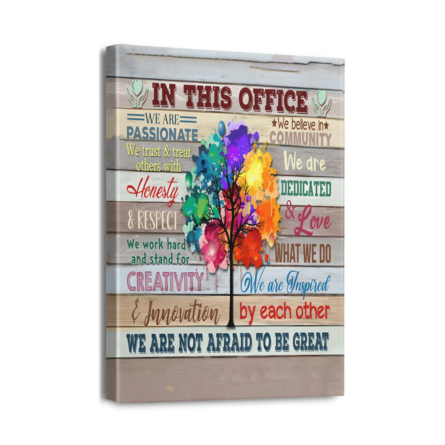 Canvas Wall Art for Living Room Colorful Motivational Qoute Wall Decor