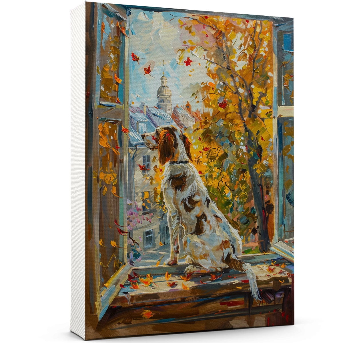 Canvas Wall Art for Living Room - English Springer Spaniel Dog Poster ...