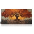 thumbnail image 1 of Canvas Wall Art for Living Room - Large Red Tree of Life Canvas Prints, Modern Abstract Nature Painting Wall Decor for Bedroom Bathroom and Office, 1 of 7