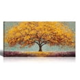thumbnail image 1 of Canvas Wall Art for Living Room - Large Yellow Tree of Life Canvas Prints, Modern Abstract Nature Painting for Kitchen Bedroom Office Wall Decor, 1 of 7