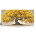 thumbnail image 1 of Canvas Wall Art for Living Room - Large Yellow Tree of Life Canvas Prints, Modern Abstract Nature Painting for Kitchen Bedroom Office Wall Decor, 1 of 7