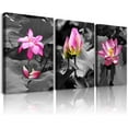 thumbnail image 1 of Canvas Wall Art for living room bathroom Wall Decor for bedroom kitchen artwork Canvas Prints green plant flowers painting 12" x 16" 3 Pieces Modern framed office Home decorations family picture, 1 of 6