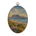 thumbnail image 1 of Canvas Wall Art scenic cape town south africa Oval Framed Canvas Prints Vintage Wall Hanging Decor for Home Bathroom Decorations Gift for Mom Women 8.6"x11.4", 1 of 7