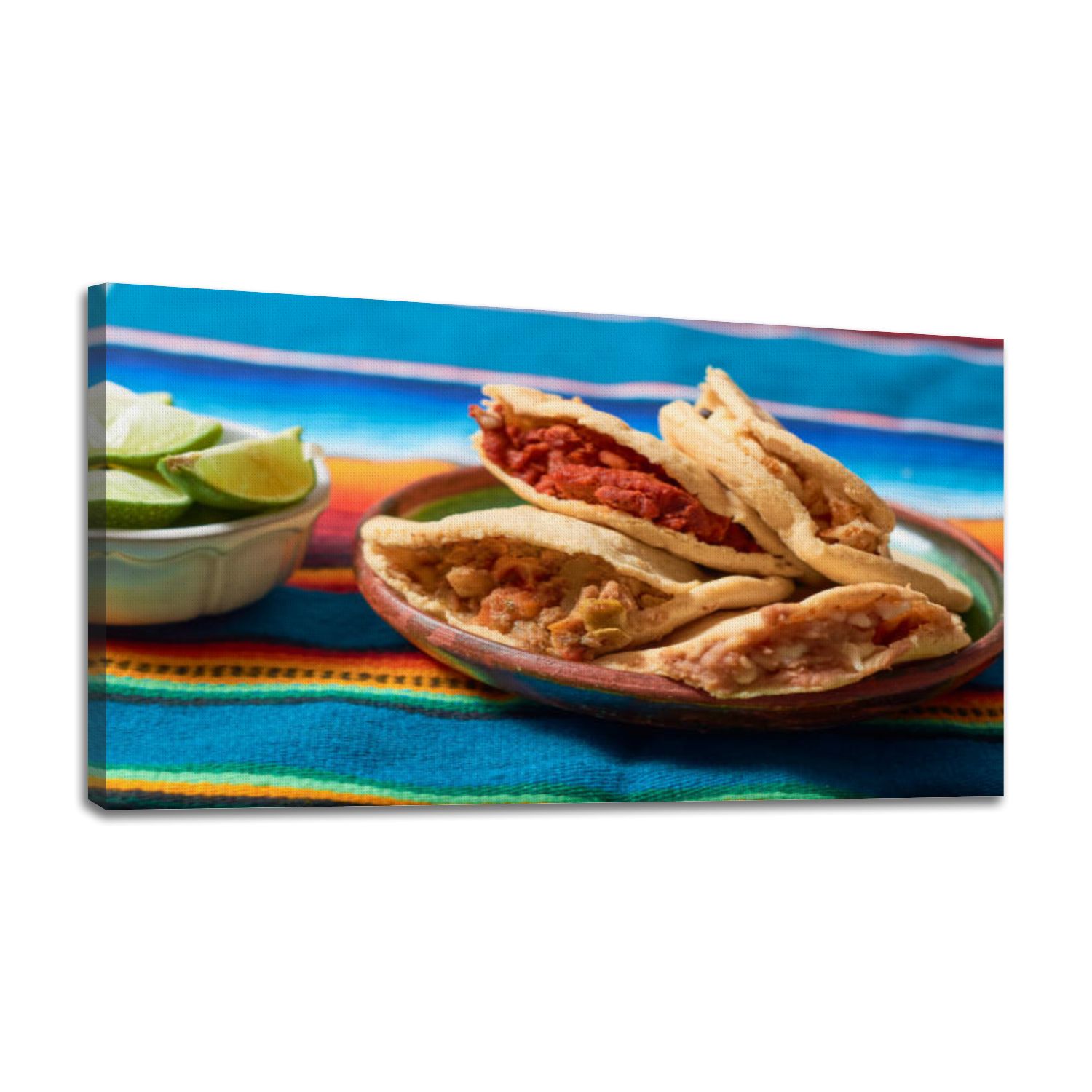 Canvas Wall Art stuffed Mexican gorditas Mexican food Wall Decor for ...