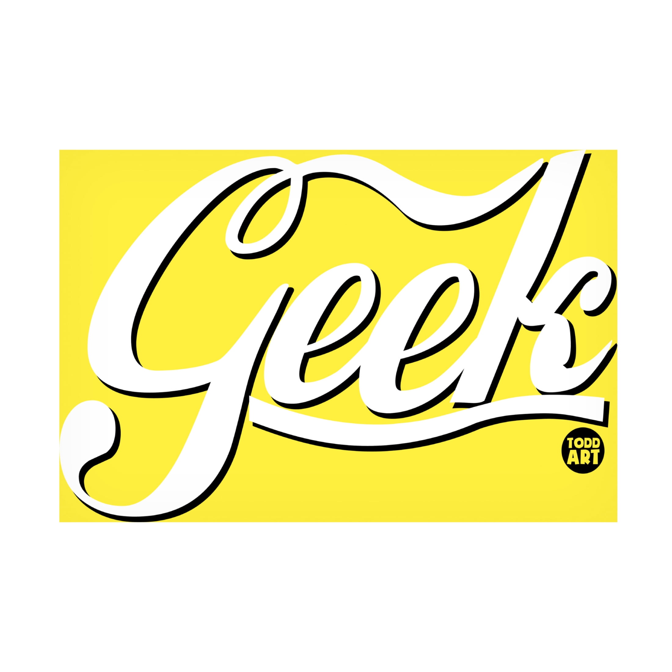 Canvas Wall Art - toddart 'Geek' Wall Art for Living Room, Bedroom, or Office Décor by Trademark Fine Art - 47 x 30 Inches