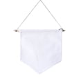 thumbnail image 1 of Canvas Wall Hanging, Reversible Tapestry, Blank Banner for Badge Display and Room Decor, Lightweight Sturdy Cotton Canvas with Clips, Multi-Functional Seasonal Backdrop in White Black Khaki, 1 of 7