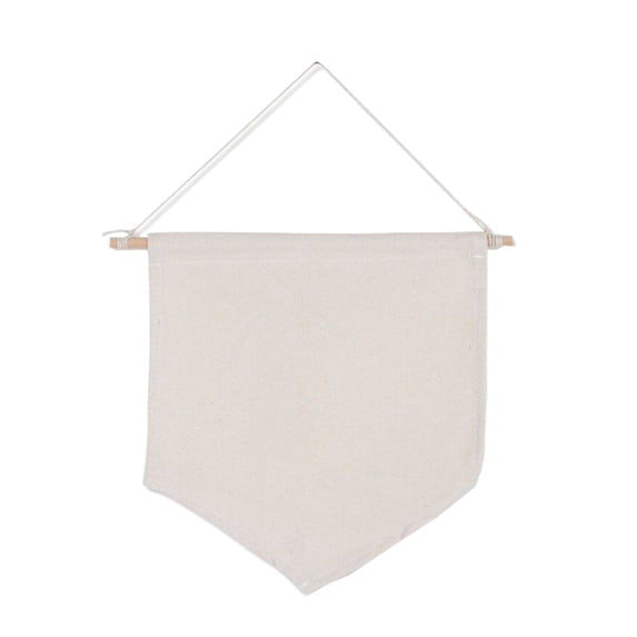 Canvas Wall Hanging, Reversible Tapestry, Blank Banner for Badge Display and Room Decor, Lightweight Sturdy Cotton Canvas with Clips, Multi-Functional Seasonal Backdrop in White Black Khaki