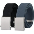 thumbnail image 1 of Canvas Web Belt for Men Adjustable Cloth Fabric Military Belt with Metal Buckle, 1 of 9
