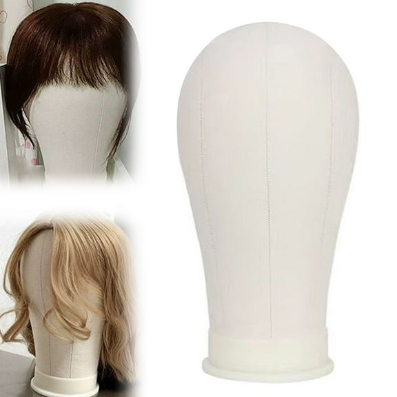 Canvas Wig Head Stand With Needle Insert Support - 21 Inch Circumference, Dummy Head Model For Wig Styling, Hair Display Mannequin Stand For Salon, Wig Holder For Ha gifts for people with anxiety
