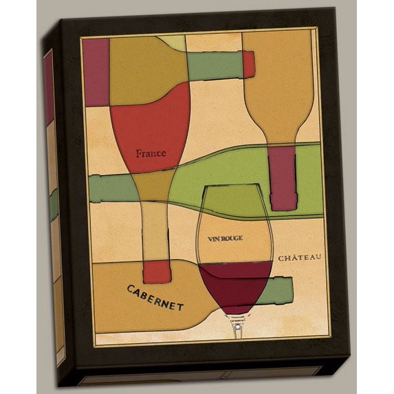 Canvas Wine Cellar II Sophisticated Fun Cool Painting Bar Alcohol Kitchen Durable Trendy Cheap 11x14