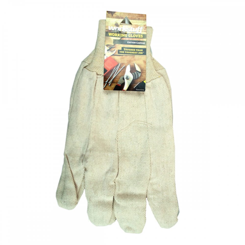 Canvas Work Gloves Natural 36 Units