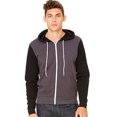 thumbnail image 1 of Canvas Zip Fleece Hood DkGryBk, 1 of 3