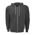 thumbnail image 1 of Canvas  Zip-up Polycotton Fleece Hooded Sweatshirt / Hoodie, 1 of 3