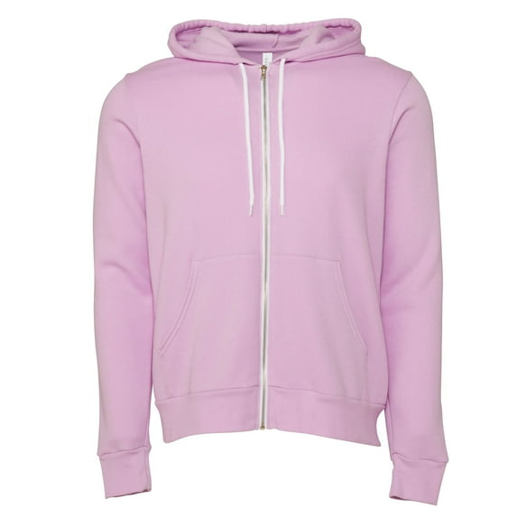 Canvas Zip-up Polycotton Fleece Hooded Sweatshirt / Hoodie