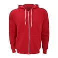 thumbnail image 1 of Canvas  Zip-up Polycotton Fleece Hooded Sweatshirt / Hoodie, 1 of 3