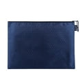 thumbnail image 1 of Canvas Zipper Pencil Pouch Case Pen Box Zipper Document Bag 9.4" x 13.4", Durable File Organizer with Smooth Zipper for College, Office & Travel, Textured Fabric Paper Pouch(Navy), By Preplabs, 1 of 8