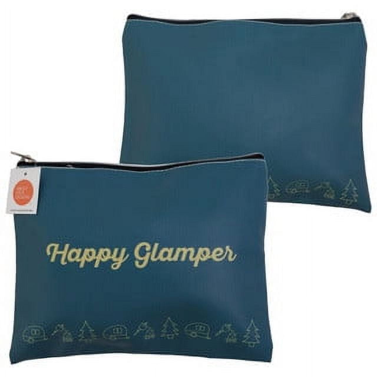 MANGO Contrasting Design Cosmetic Bag in Leather