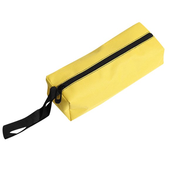 Canvas Zipper Tool Bag 8.5x7in Portable Hand Pouch Organizer Storage Cloth for Plumber Electrician Hardware Accessories Red Blue Yellow Green Sturdy Lightweight Multipurpose
