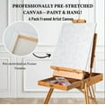 thumbnail image 1 of Canvases For Painting, 4-Pack 5x7" Framed Pre-Stretched Canvas Panels, Canvas Boards for Painting, 1 of 6