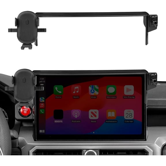 Canvcle Car Phone Holder Fits for Toyota Tacoma 2024 2025 with 14.3-inch Center Control Touch Screen Phone Mount for Tacoma Accessories Navigation Bracket Cell Phone Holder