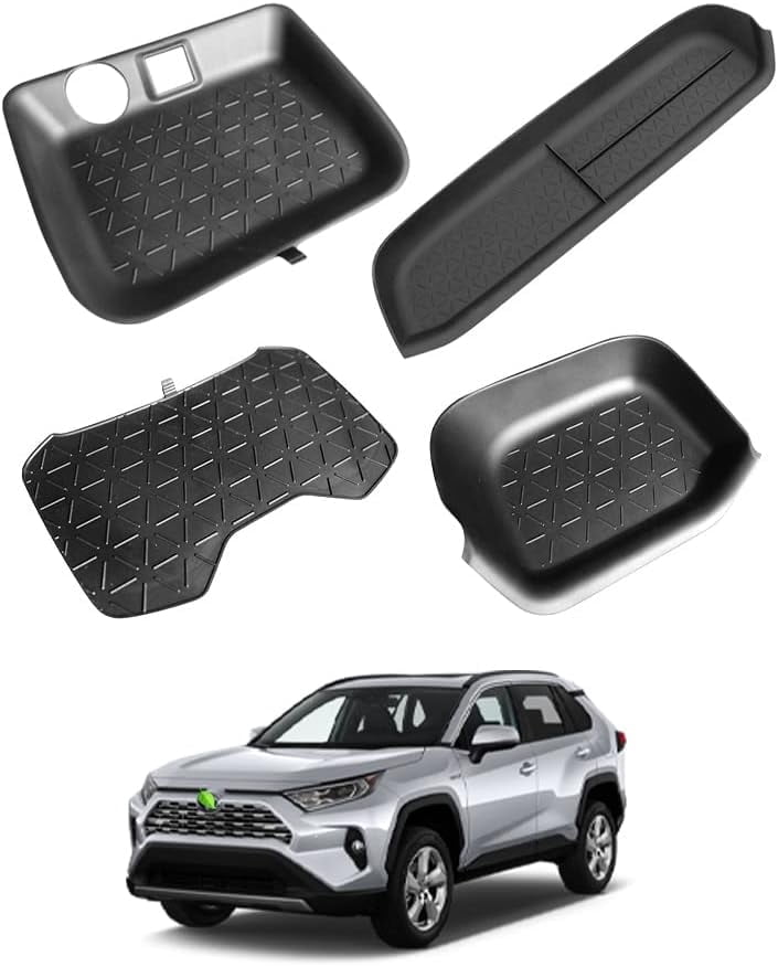 Canvcle Center Console Organizer for 2019-2025 Toyota RAV4 Accessories Secondary Glove Box Insert Tray Non-Slip Set of 4